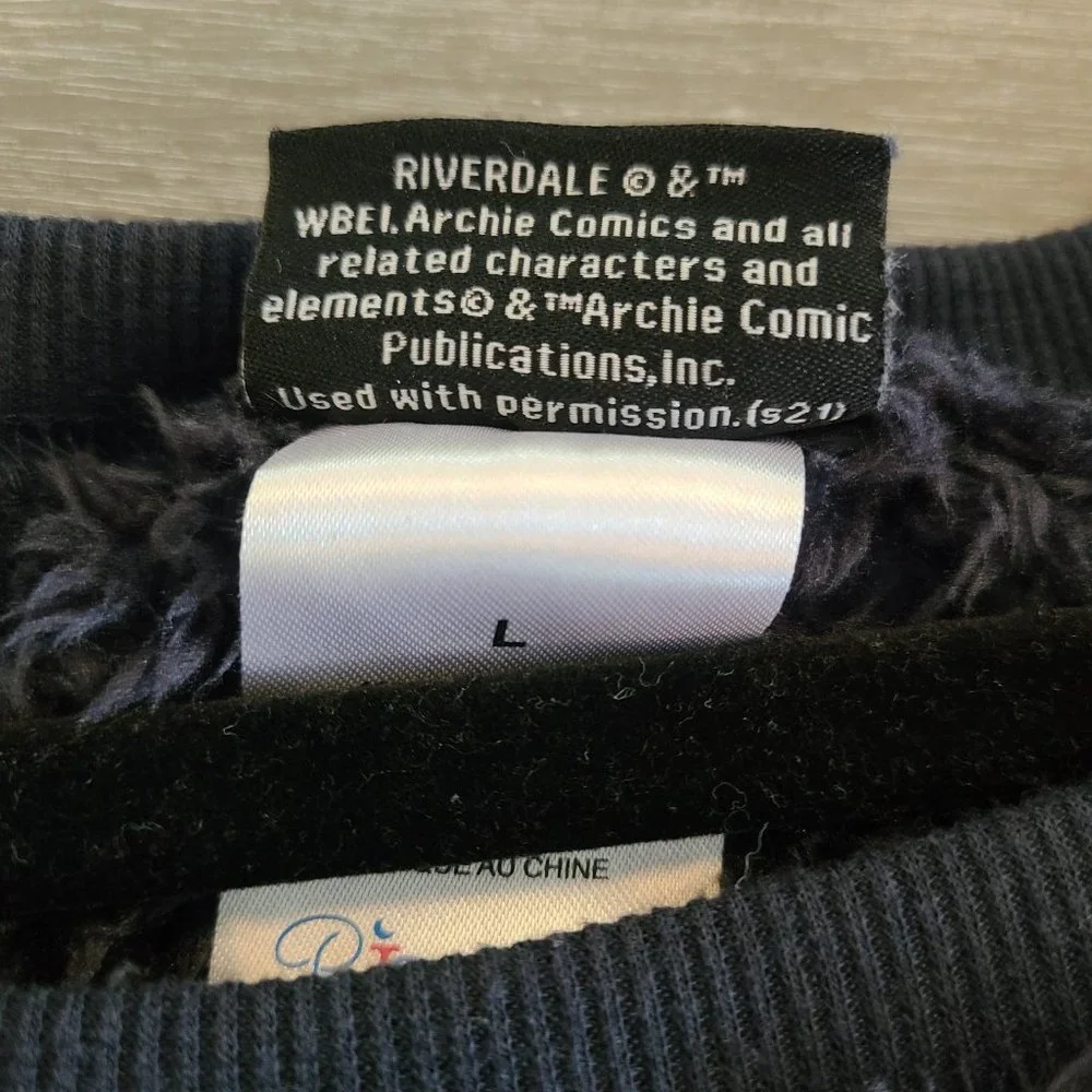 INTIMO Riverdale Womens' Southside Serpents Fleece Pajama Top Only Size Large
